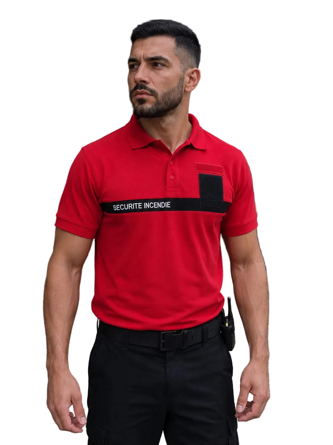 Polo SSIAP Rouge Professionnel – Sécurité Incendie et Assistance à Personnes